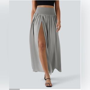 NWT Halara Breezeful High-waisted Split 2in1 Flowy Quick Dry Maxi Casual Skirt